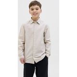 JACK&JONES JUNIOR JJEBREEZE Overhemd - Crockery - Linnenmix