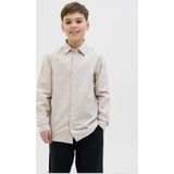 JACK&JONES JUNIOR JJEBREEZE Overhemd - Crockery - Linnenmix