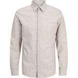 JACK&JONES JUNIOR JJEBREEZE Overhemd - Crockery - Linnenmix