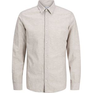 JACK&JONES JUNIOR JJEBREEZE Overhemd - Crockery - Linnenmix