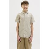 JJBreeze - Overhemd - Mélange - Katoen - Regular Fit - Kwartmouw