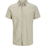 JJBreeze - Overhemd - Mélange - Katoen - Regular Fit - Kwartmouw