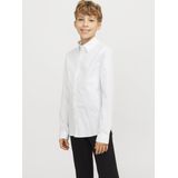 JACK & JONES JUNIOR JJEAXEL STRETCH SHIRT LS NOOS Jongens Overhemd - Blauw - Keperstof