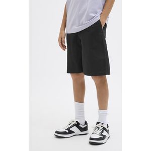 JACK&JONES JUNIOR JPSTTONY CO JJCARPENTER SHORTS - Black Stiching - Geweven Stoffen - Loose Fit