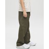 Cargobroek - Olive Night - Relaxed Fit - Normale Taillehoogte - Wijd