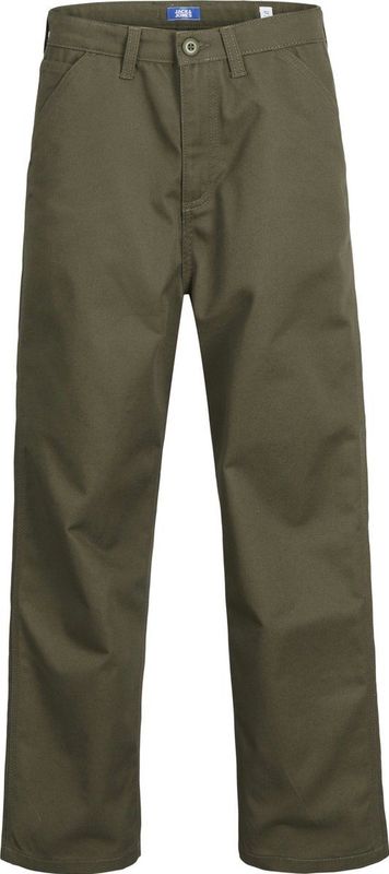 Cargobroek - Olive Night - Relaxed Fit - Normale Taillehoogte - Wijd