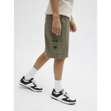 JACK&JONES JUNIOR JPSTTONY CO JJCARPENTER SHORTS SN JNR - Dusty Olive - Korte Broek - Loose Fit