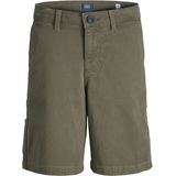 JACK&JONES JUNIOR JPSTTONY CO JJCARPENTER SHORTS SN JNR - Dusty Olive - Korte Broek - Loose Fit