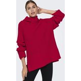 Jacqueline de Yong Trui Jdyjusty Rn Raglan Slit Pull Kn 15337004 Barbados Cherry Dames