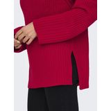 Jacqueline de Yong Trui Jdyjusty Rn Raglan Slit Pull Kn 15337004 Barbados Cherry Dames