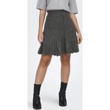 Jacqueline de Yong - Plooirok - Zwart - Fijn Gebreid - High Waist