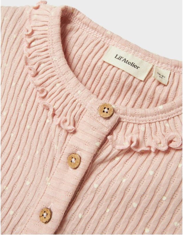 Lil' Atelier Jurk - Rib - NmfFiducia - Peach Zweep - Lil Atelier - 2 jaar (92) - Jurk