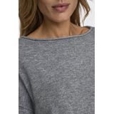 Jacqueline de Yong Trui Jdyrue Life Boat Neck Pull Knt 15336780 Chateau Gray Dames