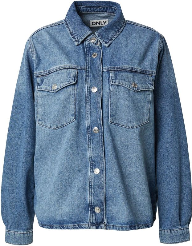 Onlella - Denim - Overhemd - Katoen - Lange Mouwen, Relaxed Fit