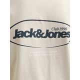 Jack & Jones Junior - JJEBRADLEY GRAPHIC TEE SS O-NECK - T-shirt - Moonbeam - Katoen