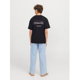 Jack & Jones - JJEBRADLEY GRAPHIC TEE SS O-NECK JNR - T-shirt - Zwart - Korte Mouwen