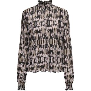 JDY - Sienna - T-shirt - Bruin - Beige - 100% Polyester