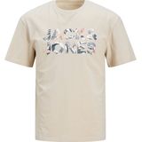 JACK&JONES JUNIOR JJEBRYAN CORP LOGO T-shirt - Moonbeam - Katoen