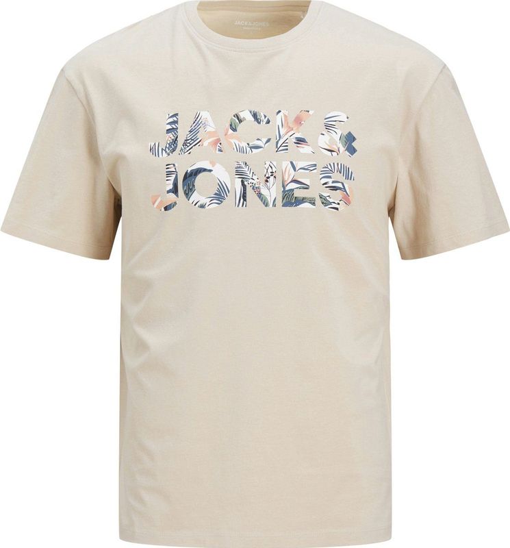 JACK&JONES JUNIOR JJEBRYAN CORP LOGO T-shirt - Moonbeam - Katoen