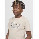 JACK & JONES - T-shirt - Zwart - Katoen - O-hals - Korte Mouwen