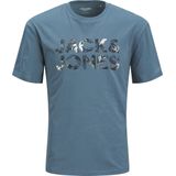 JACK & JONES - T-shirt - Zwart - Katoen - O-hals - Korte Mouwen