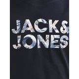 Jack & Jones Junior - T-shirt - Donkerblauw - Katoen - Korte Mouwen