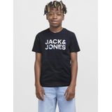 Jack & Jones Junior - T-shirt - Donkerblauw - Katoen - Korte Mouwen