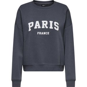 Only - Onlsweat Life Crew - Trui - Donkerblauw - Dames
