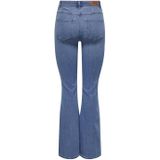 Stretchbroeken - Blauw Denim - Flared - High Waist