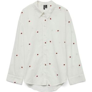 Vmodona - Overhemd - Blauw - Katoen - Lange Mouwen