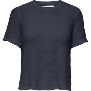 Gebreide Trui - Effen - Knitwear - Ronde Hals - Kwartmouw