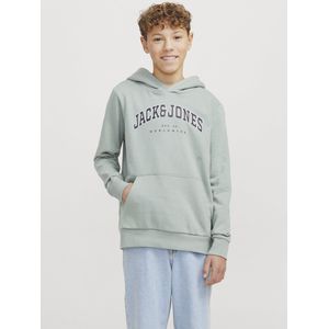 Jack and Jones Junior - Hoodie - Groen - Geborstelde Stof