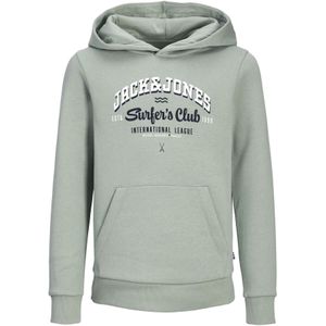 Jack and Jones Junior - Hoodie - Groen - Geborstelde Stof