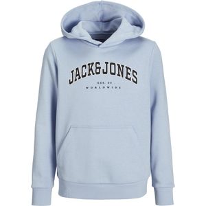 Jack&jones Junior Jjecaleb Varsity Sweat Hood Noos Jnr Jongens Trui - Chambray Blue Loose