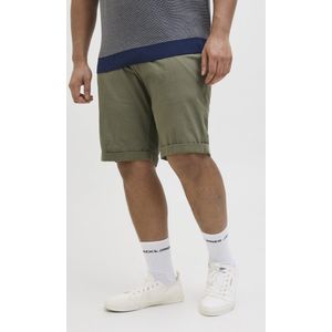 Chino Short - Boven de Knie - Katoen - Plus Model - Normale Taillehoogte