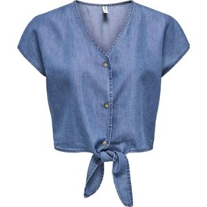 Only - ONLBEA 15344181 - Blouse - Medium Blue Denim - Katoen