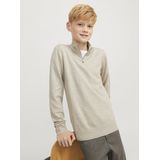 Jack and Jones Junior - Gebreide Trui - Hoge Hals - Regular Fit - Blauw - Katoen