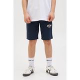 JACK&JONES JUNIOR - Shorts - Blauw - Sweatstof - Trekkoord en Elastische Tailleband