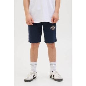 JACK&JONES JUNIOR - Shorts - Blauw - Sweatstof - Trekkoord en Elastische Tailleband