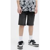 JACK&JONES JUNIOR JJIRICK JJLANE SHORTS - Black Denim - 5 Zakken