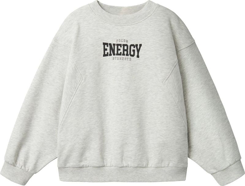 Sweatshirt - Rubberen Print - Ronde Hals - Lange Mouwen - Regular Fit