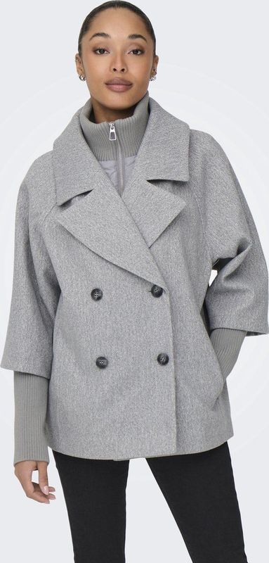 Jacqueline de Yong - Jdyhannah Short Jacket - Jas - Medium Grijs Melange - Dames