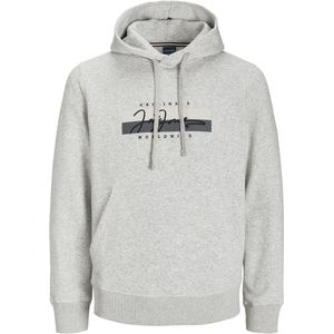 JACK&JONES JORFREDERIKSBERG BOX SCRIPT SWEAT H LN Heren Trui - White Melange