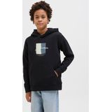 JACK&JONES - JORFREDERIKSBERG BOX SCI SW.H SN UNB JNR - Sweater - Zwart - Katoen