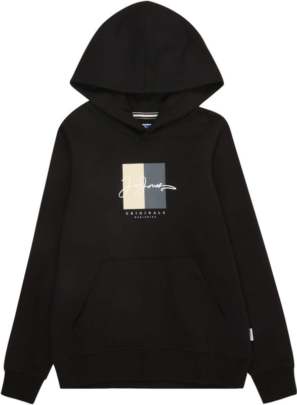 JACK&JONES - JORFREDERIKSBERG BOX SCI SW.H SN UNB JNR - Sweater - Zwart - Katoen