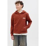 JACK & JONES - Hoodie - Groen - Geborsteld Stof