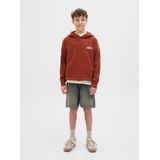 JACK & JONES - Hoodie - Groen - Geborsteld Stof