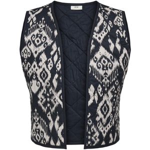 JDY JDYTIGER WAISTCOAT WVN Dames Gilet - Phantom Ikat Cream