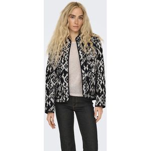 JDY - Bedrukt Jasje - Zwart - Katoen