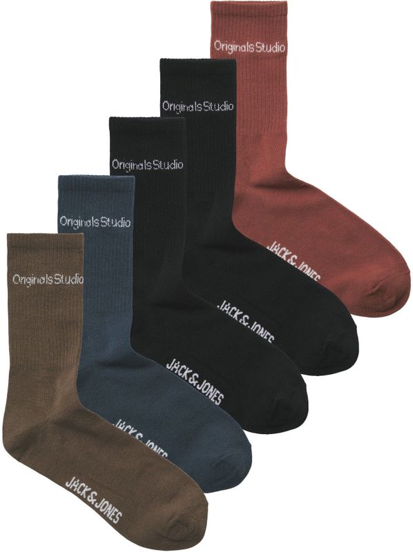 Jack & Jones Junior - JACVESTERBRO - Sportsokken - Zwart - Katoenmix - 5-Pack